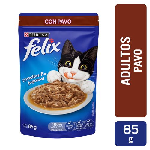 Comida húmeda para Gatos Felix pavo en salsa - 85 g