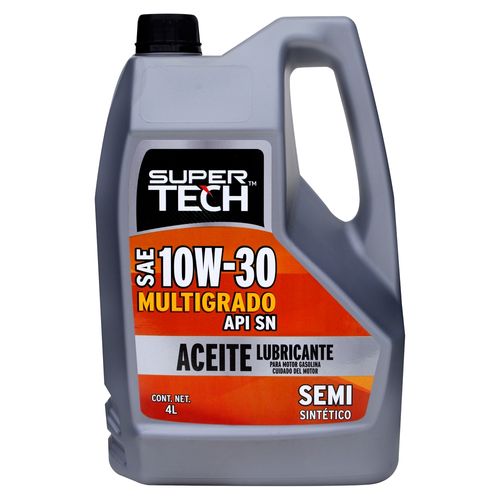 Aceite Supertech 10W30 Semi Sintético - 1 Galón