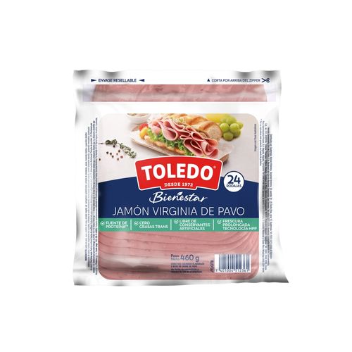 Jamón Toledo, Virginia de Pavo -460 g