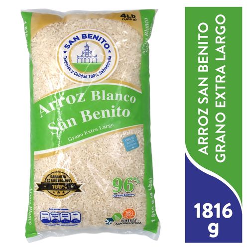 Arroz Blanco, San Benito, Grano extra largo - 1,816 g