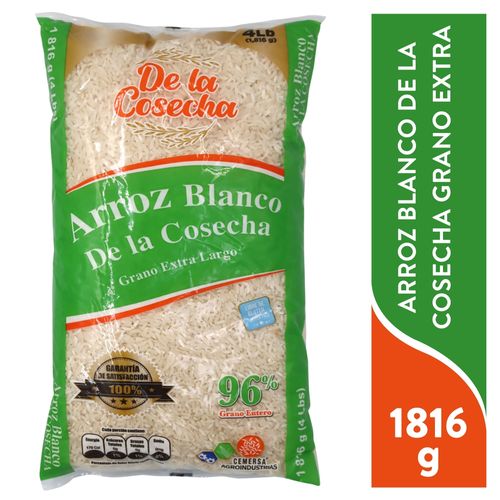 Arroz Blanco, De La Cosecha, Grano extra largo - 1,816 g