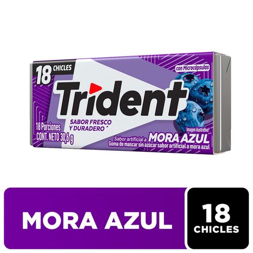 Goma Trident Value Pack Mora Azul - 30 g