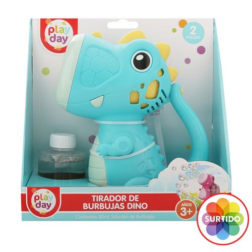 Tirador de burbujas Play Day  de dinosaurio