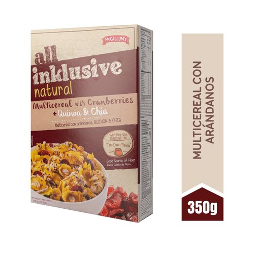 Cereal Mc Callums All Inklusive Natural arándano - 350 g