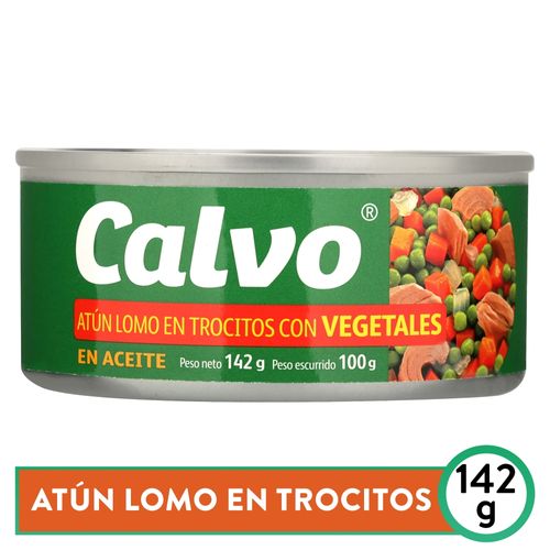 Atún Calvo Trozos En Aceite Con Vegetales - 142 g