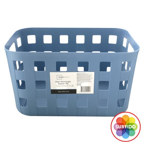 Canasta Rectangular 18L Mainstays