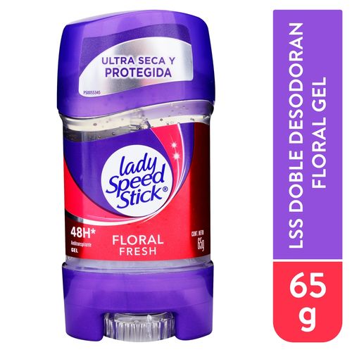 Desodorante antitranspirante Lady Speed Stick floral fresh gel - 65 g