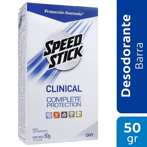 Desodorante Speed Stick Clinical Complete Protection Dry Barra 50 g