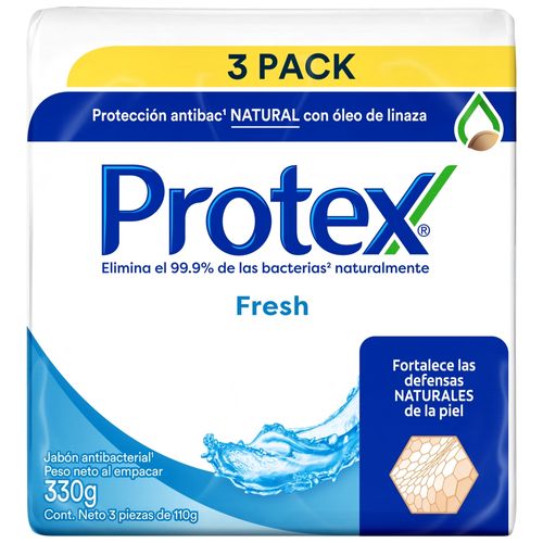 Jabón Protex fresh antibacterial 3 Pack - 330 g