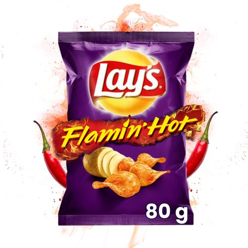 Snack Lays Flamin Hot Papa - 80 g