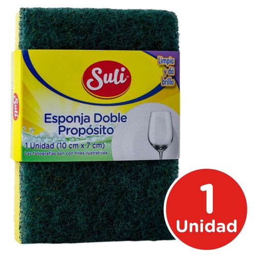 Esponja Suli Lavaplatos Doble Uso - 1 Unidad