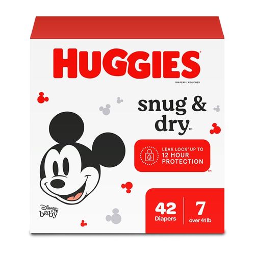 Pañales Huggies Snug & Dry Etapa 7/XXXXG - 42 Uds