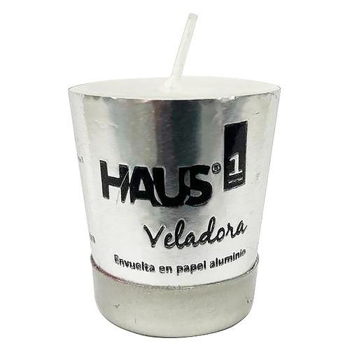 Veladora Haus mini de aluminio 6 pack