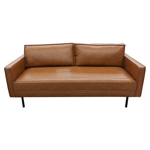 Sofa Mainstays Deluxe Piel Color Terracotta 192 cm
