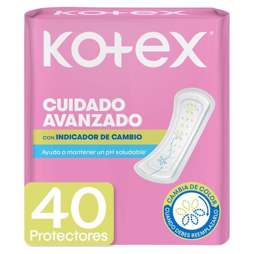 Protectores Cuidado Avanzado Kotex Indicador de PH - 40 Uds