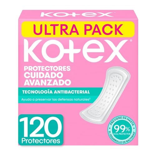 Protectores Diarios Kotex Antibacterial - 120 Unidades