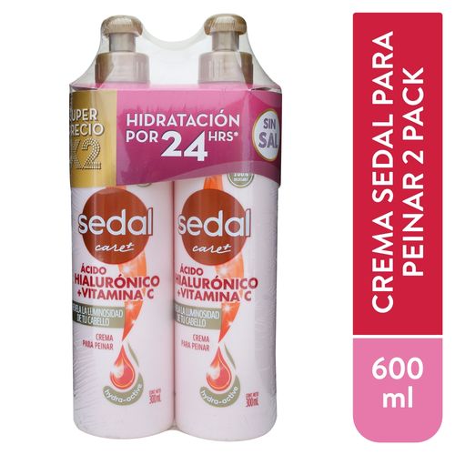 Crema Para Peinar Sedal Con Acido Hialuronico - 600 g