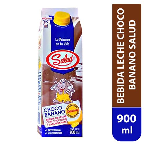 Bebida Leche Choco Banano Salud 900 Ml