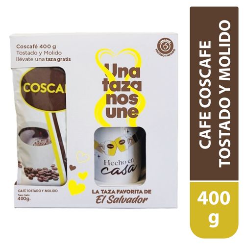 Coscafe Tostado Y Molido 400gr Con Taza