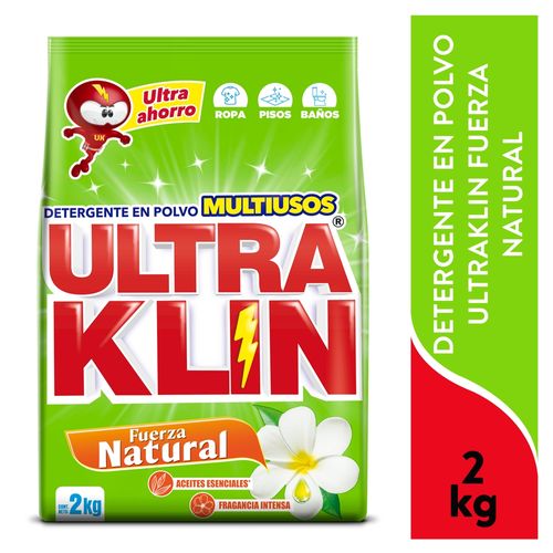 Detergente En Polvo Fuerza Natural Natural Ultraklin 2000g 2000g