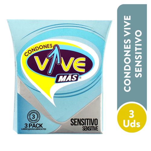 Preservativo Vive sensitivo caja 3 Uds - Precio indicado por caja