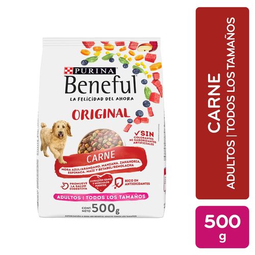 Alimento seco Purina Beneful para perro adulto sabor carne - 500 g