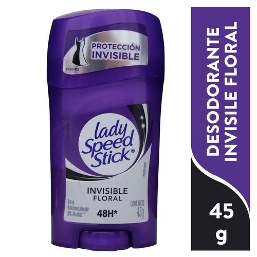 Desodorante Antitranspirante Lady Speed Stick Invisible Floral Barra 45 g