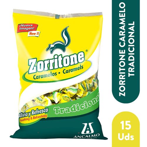 Caramelo Zorritone tradicional bolsa 15 unidades - Precio indicado por bolsa