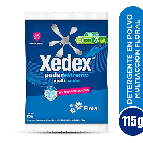 Detergente en polvo Xedex Poder Extremo Multiacción -115 g