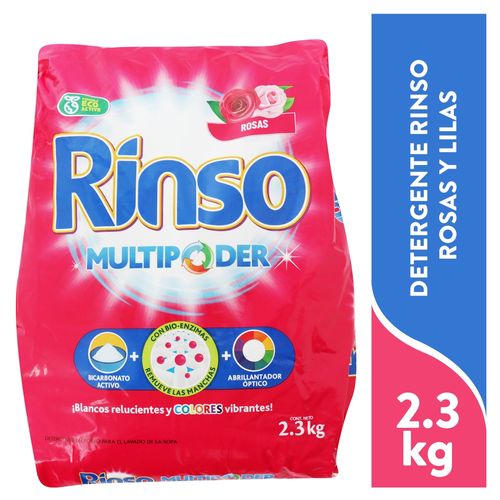 Detergente Rinso Rosas Y Lilas 2500 g