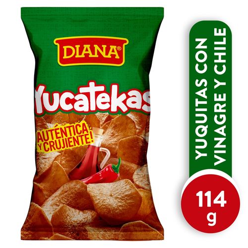 Yuquitas Diana Con Vinagre Y Chile Picante -114 g