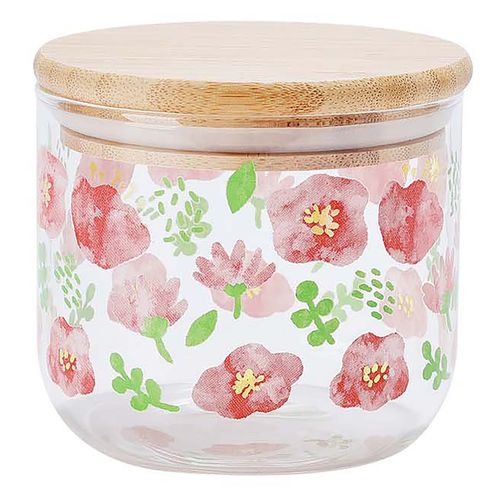 Canister Mainstays de vidrio decorado -470 ml
