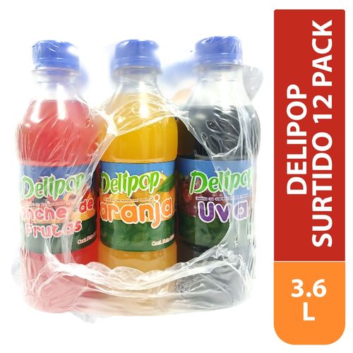 Bebida Delipop 12 pack surtido - 3600 ml