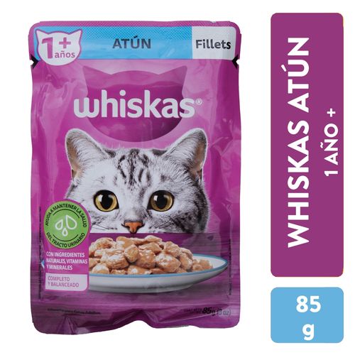 Alimento húmedo Whiskas para gato adulto  sabor atún - 85 g