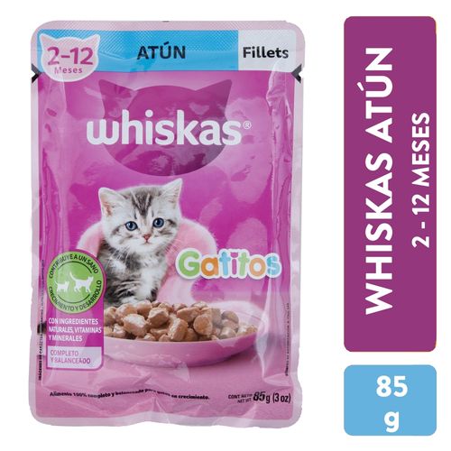 Alimento húmedo Whiskas para gatitos sabor atún - 85 g