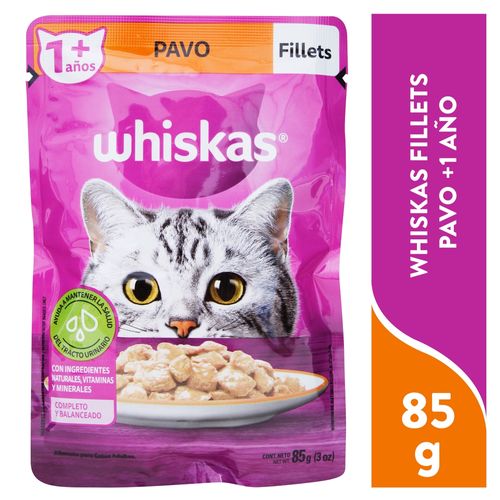 Alimento húmedo Whiskas para gatitos sabor pavo - 85 g