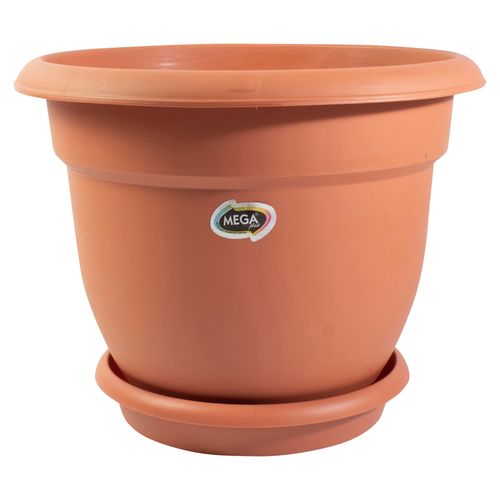 Megaplast Maceta Fiore Con Plato No.4