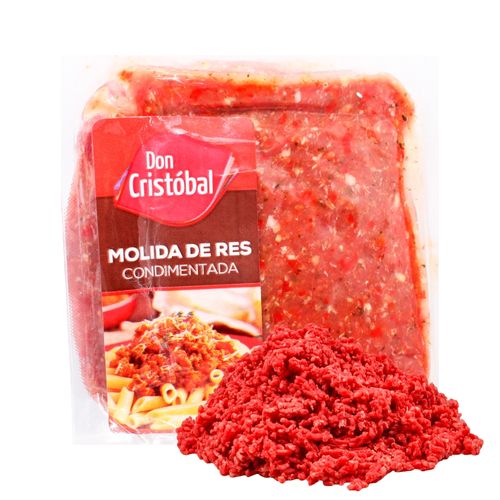 Carne Molida Don Cristobal Condimentada - Precio Indicado Por Libra (454 g)