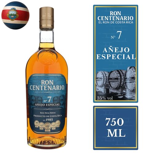 Ron Centenario Añejo Especial 7años - 750ml.