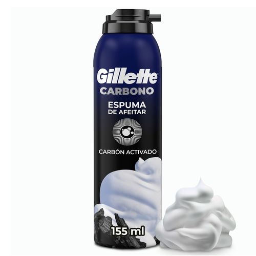 Espuma Para Afeitar Gillette Carbon Activo - 155 g