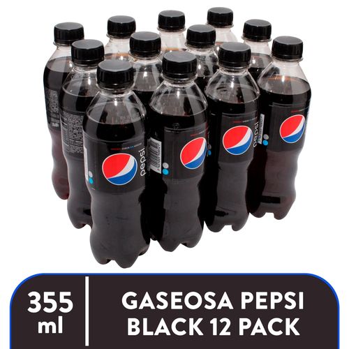 Gaseosa Pepsi Black 12 Pack 355 ml