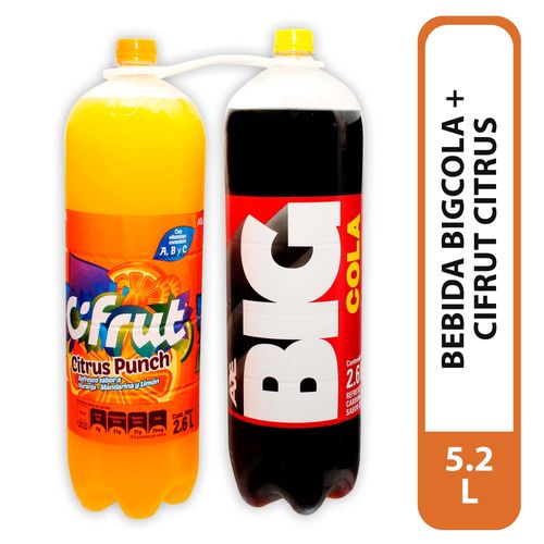 Bebida Big Cola Mas Cifrut Citrus - 2600 ml