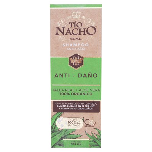 Shampoo Tío Nacho Anti- Daño Jalea Real+ Aloe -415 ml