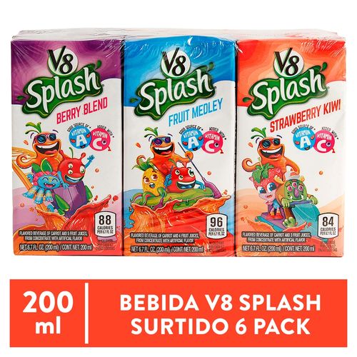 6 Pack Jugo Campbells Tetra - 200 ml