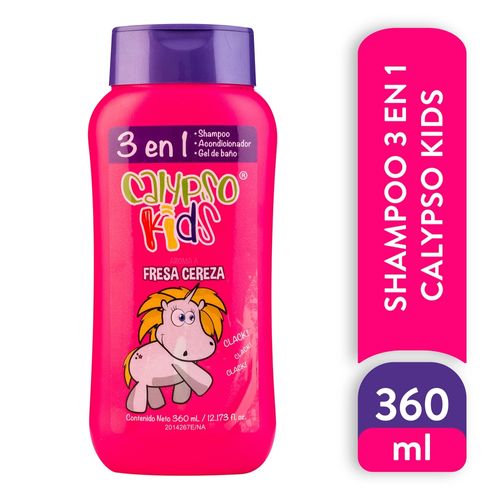 Shampoo Calypso Kids 3En1 Fresa Cereza - 360 ml