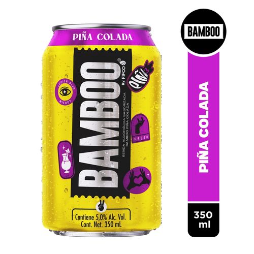 Bebida Bamboo Sabor A Piña Colada - 350 ml