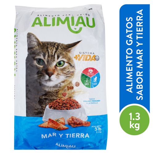 Alimento Alimiau Para Gatos Mar Y Tierra  - 3 lb