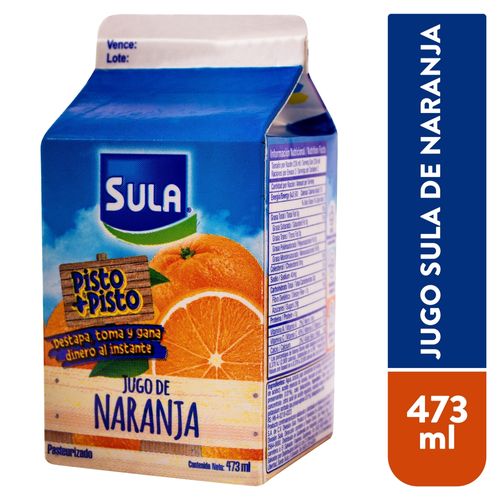 Jugo De Naranja Clasico Carton 473 ml