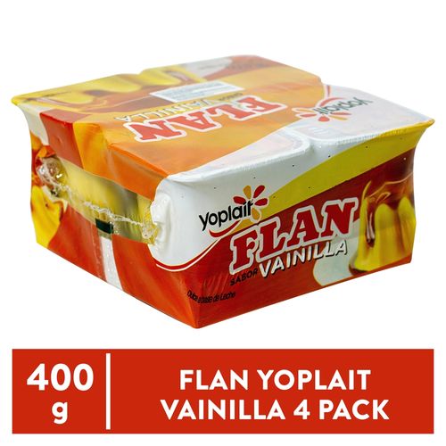 4 Pack Flan Yoplait Gelificado Vainilla - 400 g