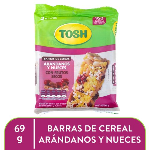 Barra De Cereal Tosh Arandanos 69gr